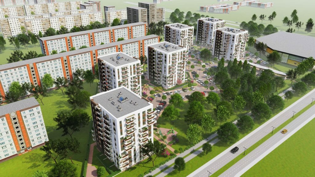 Deglava Gleznotāju rezidence - 1. kārta - "Monet", "Van Gogh" ēkas (Augusta Deglava iela 148 k-1) - Korterelamu - visuaalne