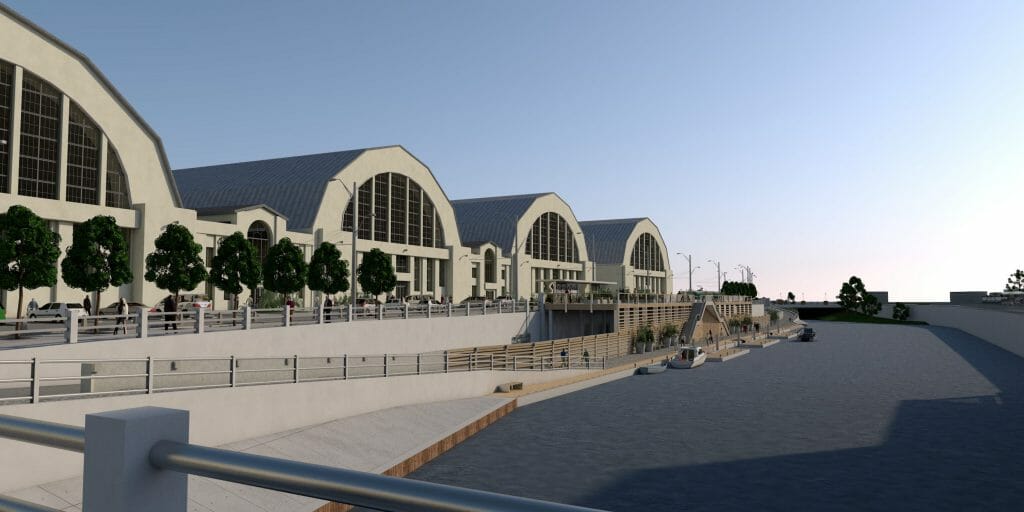 Rīgas Centrāltirgus kanālmala (Centrāltirgus iela 1) - Waterside - visualization