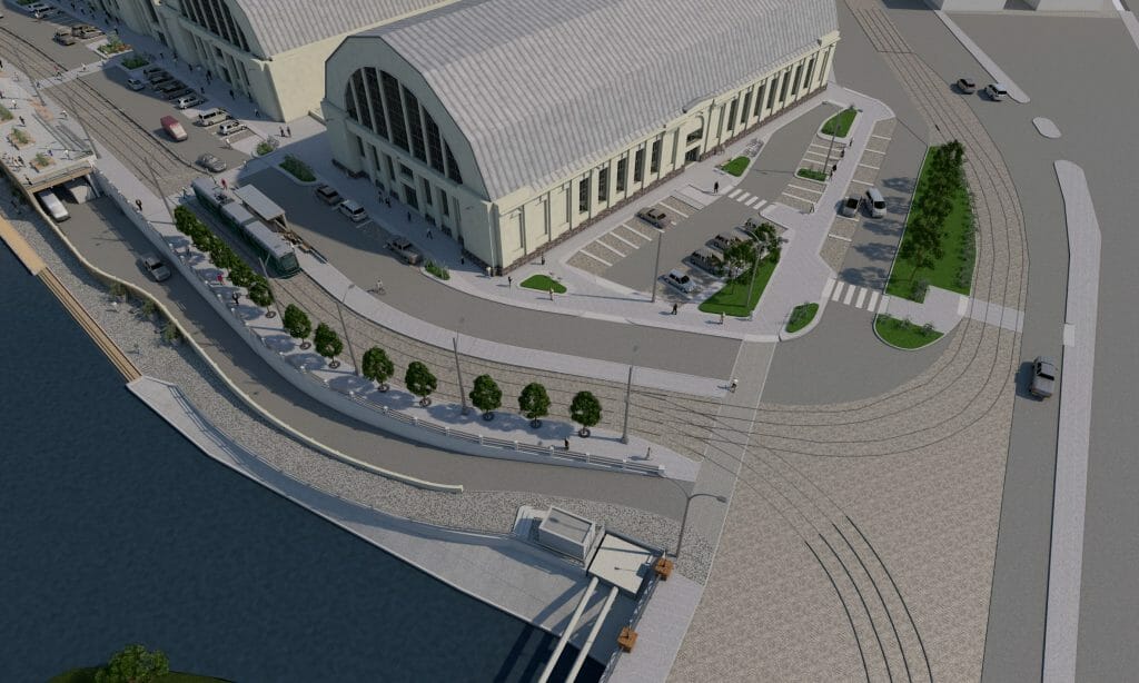 Rīgas Centrāltirgus kanālmala (Centrāltirgus iela 1) - Waterside - visualization