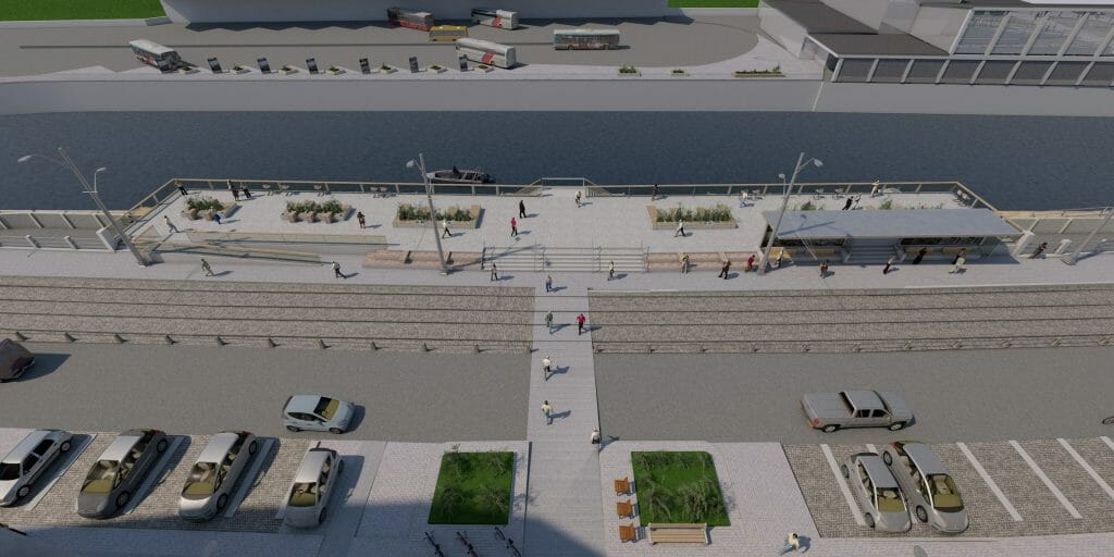 Rīgas Centrāltirgus kanālmala (Centrāltirgus iela 1) - Waterside - visualization