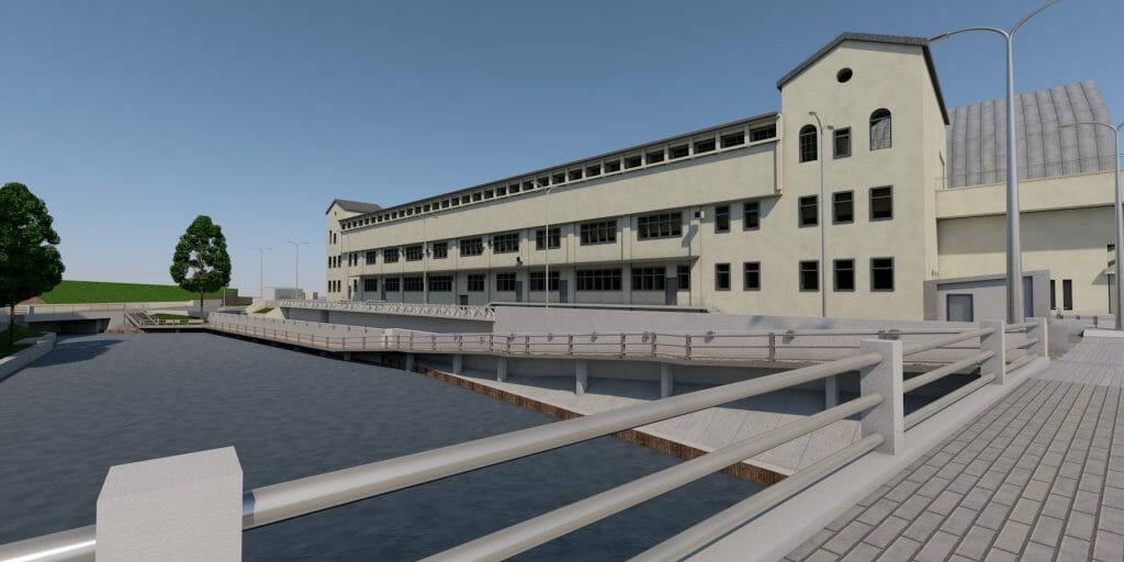 Rīgas Centrāltirgus kanālmala (Centrāltirgus iela 1) - Waterside - visualization