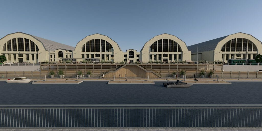 Rīgas Centrāltirgus kanālmala (Centrāltirgus iela 1) - Waterside - visualization