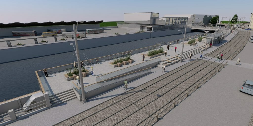 Rīgas Centrāltirgus kanālmala (Centrāltirgus iela 1) - Waterside - visualization