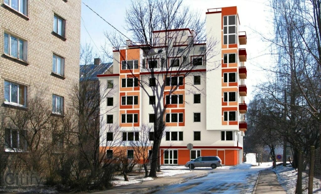 Dainas iela 8 (Dainas iela 8) - Daugiabutis - vizualizacija