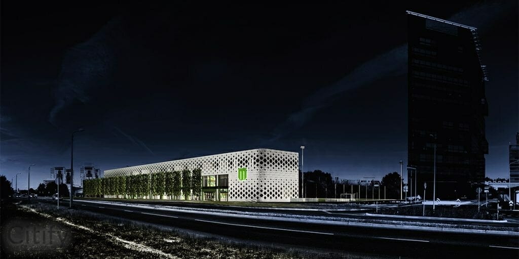 Rīgas Hanzas vidusskolas futbola laukums (Grostonas iela 5) - Sports field or court - visualization