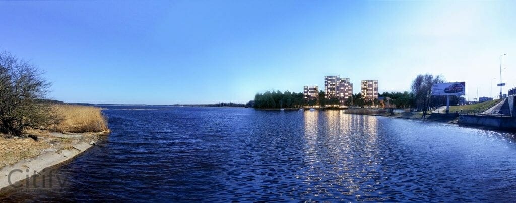 Vidzemes virsotnes (Juglas krastmala 13, 15, Dzirnupes iela 5) - Daugiabutis - vizualizacija