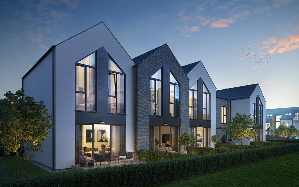 Vanilla Villa sublokuoti namai (Juodupio g. 71, 73) - Row housing - visualization