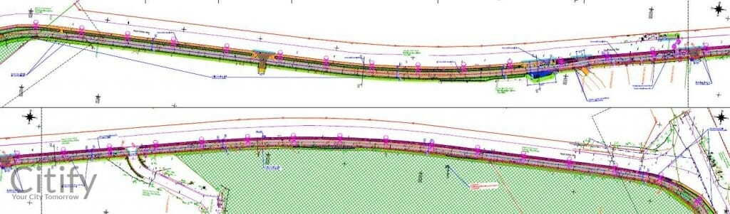 Velosipēdu ceļš Imanta - Daugavgrīva (Kleistu iela, Mazā Kleistu iela, Lielā iela, Flotes iela, Lēpju iela) - Bike path - visualization