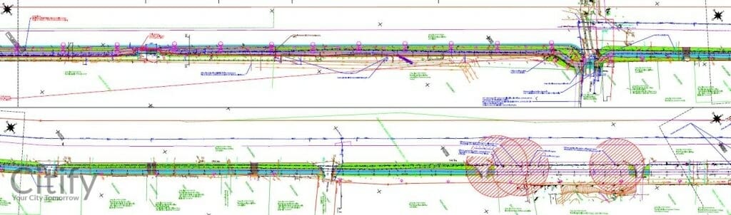 Velosipēdu ceļš Imanta - Daugavgrīva (Kleistu iela, Mazā Kleistu iela, Lielā iela, Flotes iela, Lēpju iela) - Bike path - visualization