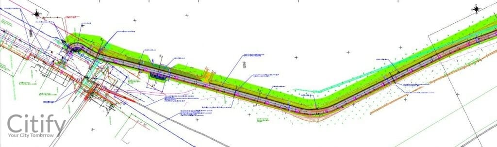 Velosipēdu ceļš Imanta - Daugavgrīva (Kleistu iela, Mazā Kleistu iela, Lielā iela, Flotes iela, Lēpju iela) - Bike path - visualization