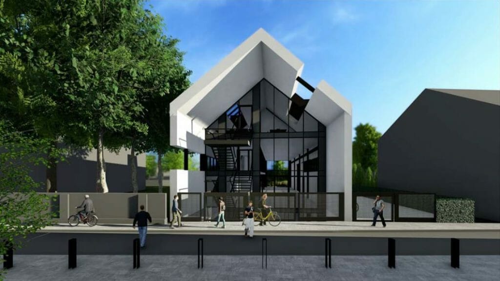 Eesti Kunstiakadeemia hoovimaja (Kotzebue 10) - Higher education - visualization