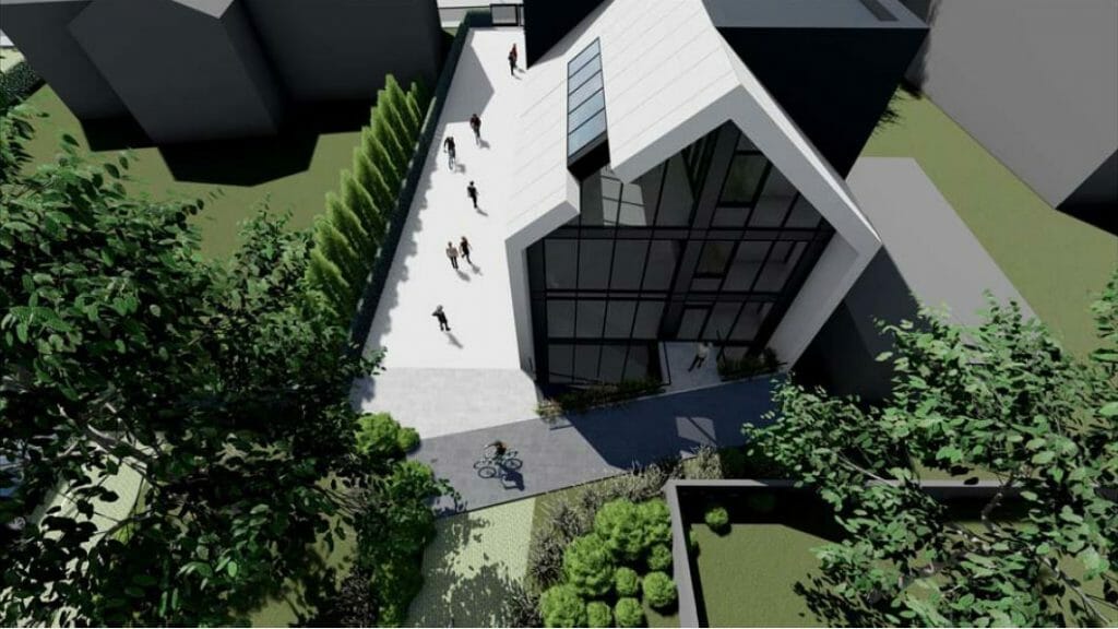 Eesti Kunstiakadeemia hoovimaja (Kotzebue 10) - Higher education - visualization