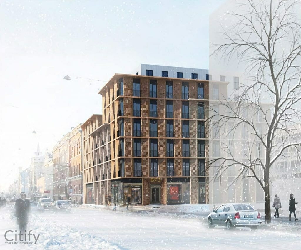 Krišjāņa Barona iela 73 (Krišjāņa Barona iela 73) - Daugiabutis - vizualizacija