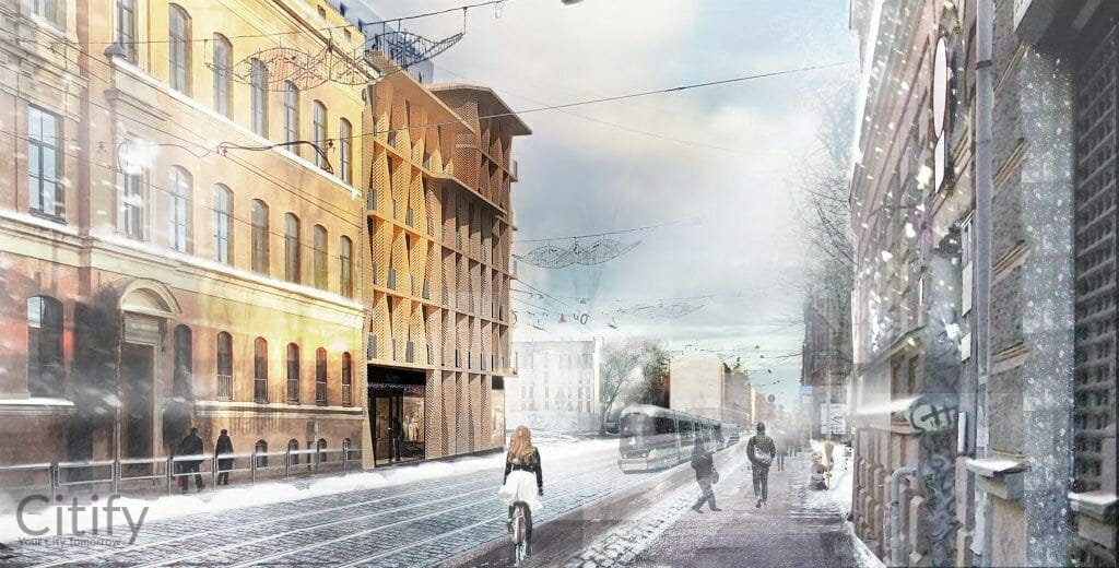 Krišjāņa Barona iela 73 (Krišjāņa Barona iela 73) - Daugiabutis - vizualizacija