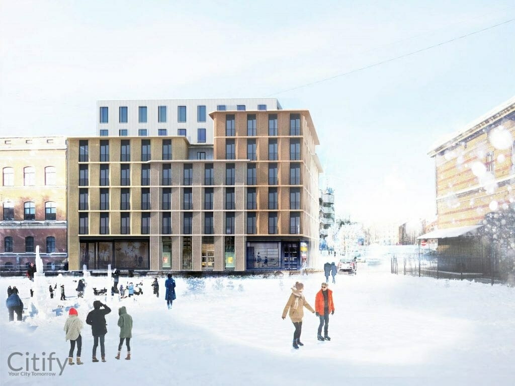 Krišjāņa Barona iela 73 (Krišjāņa Barona iela 73) - Daugiabutis - vizualizacija