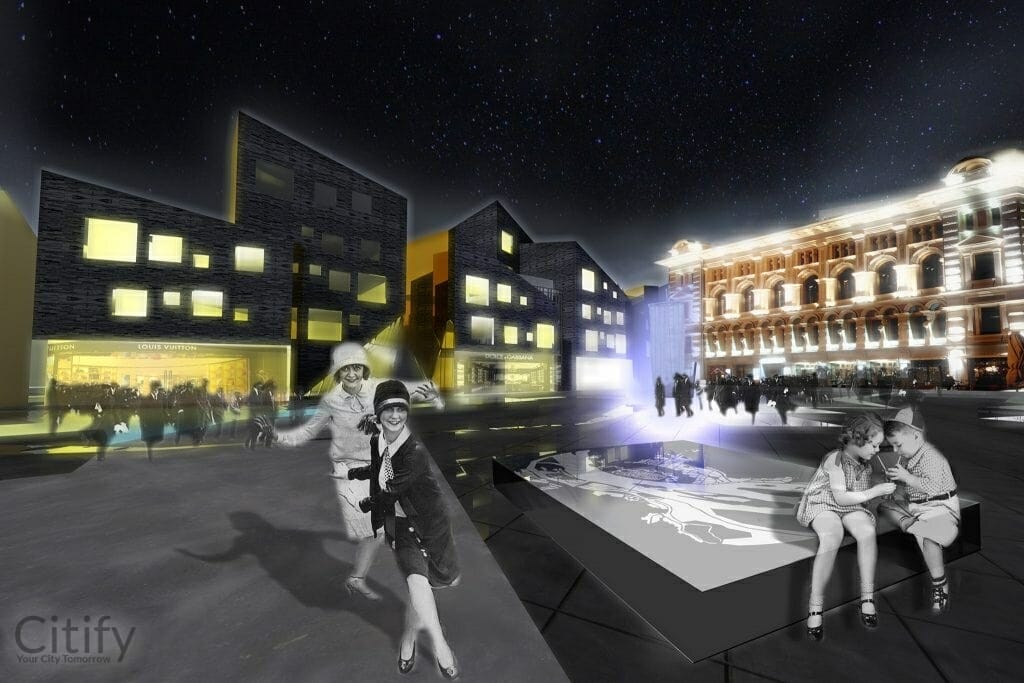 Līvu laukums (Līvu laukums) - Office center - visualization