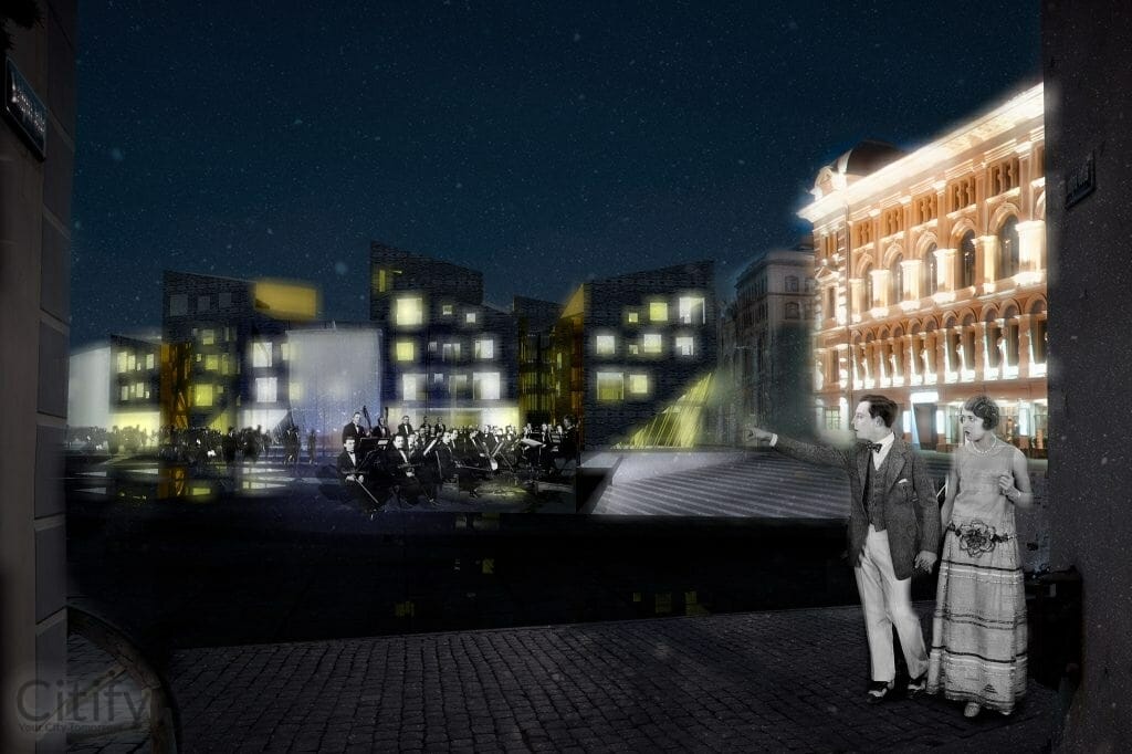 Līvu laukums (Līvu laukums) - Office center - visualization