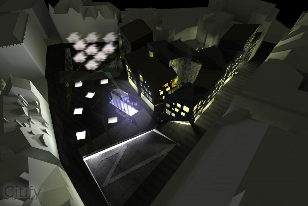 Līvu laukums (Līvu laukums) - Office center - visualization