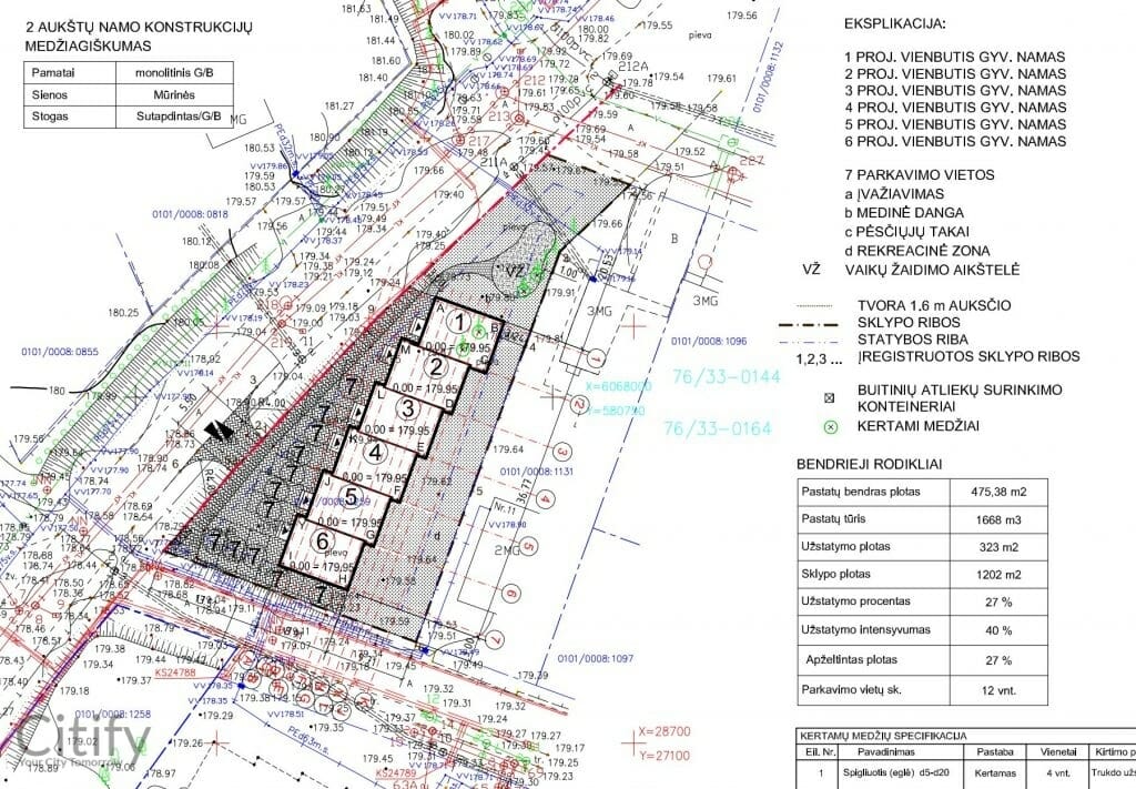 P. Vaičaičio g. 14, 14A, 14B, 14C, 14D, 14E (P. Vaičaičio g. 14, 14A, 14B, 14C, 14D, 14E) - Row housing - visualization