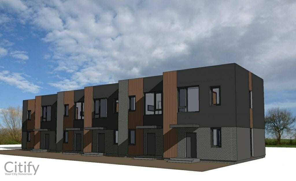 P. Vaičaičio g. 14, 14A, 14B, 14C, 14D, 14E (P. Vaičaičio g. 14, 14A, 14B, 14C, 14D, 14E) - Row housing - visualization