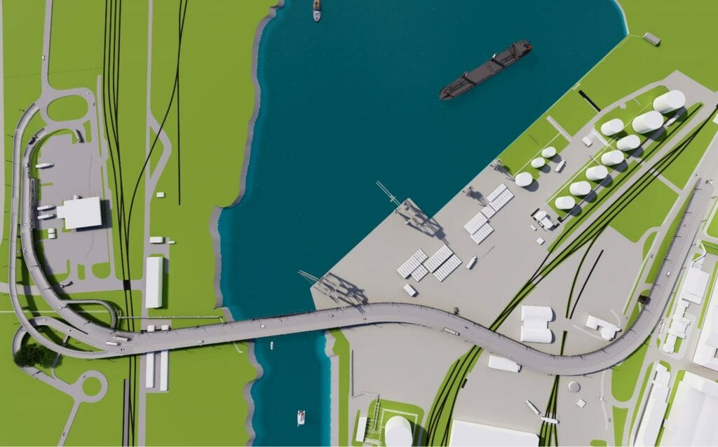 Satiksmes pārvads Tvaika iela - Kundziņsala (Tvaika iela) - Bridge - visualization