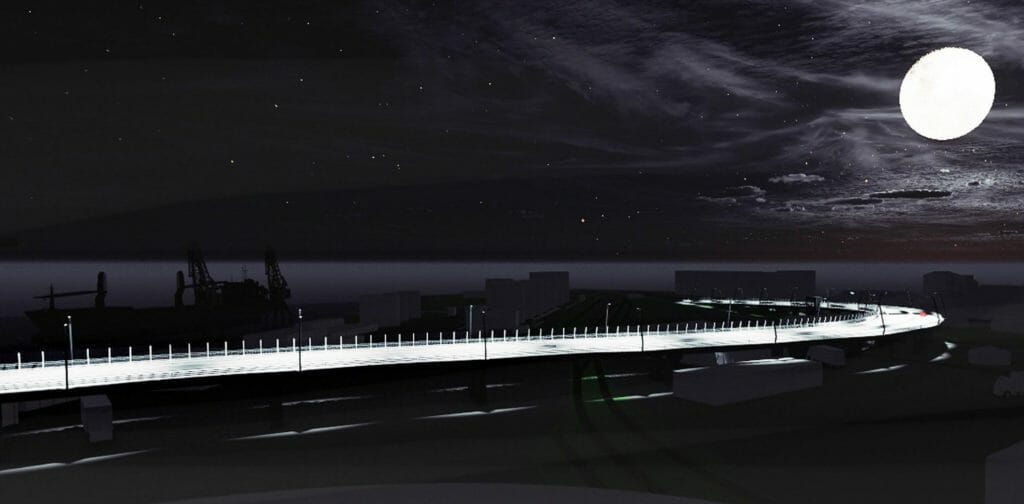 Satiksmes pārvads Tvaika iela - Kundziņsala (Tvaika iela) - Bridge - visualization