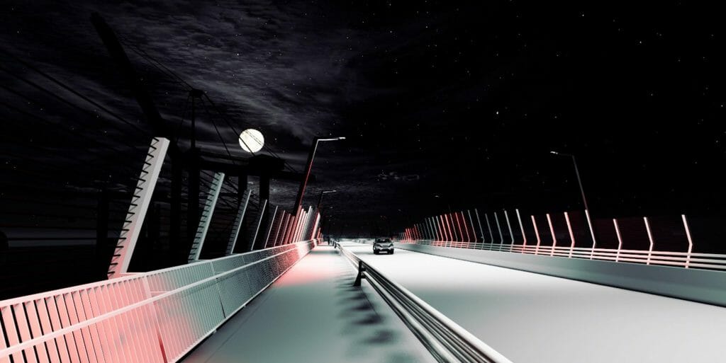 Satiksmes pārvads Tvaika iela - Kundziņsala (Tvaika iela) - Bridge - visualization