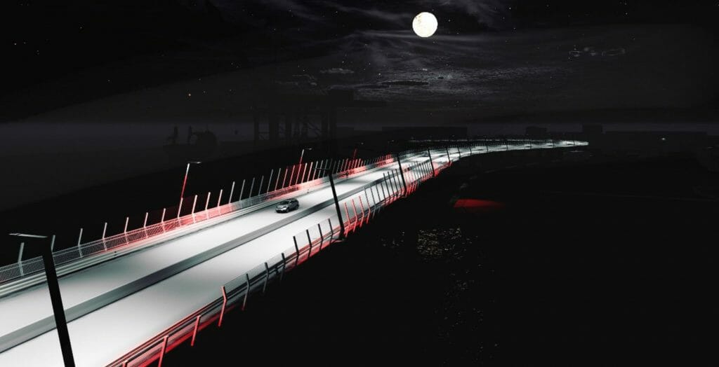 Satiksmes pārvads Tvaika iela - Kundziņsala (Tvaika iela) - Bridge - visualization