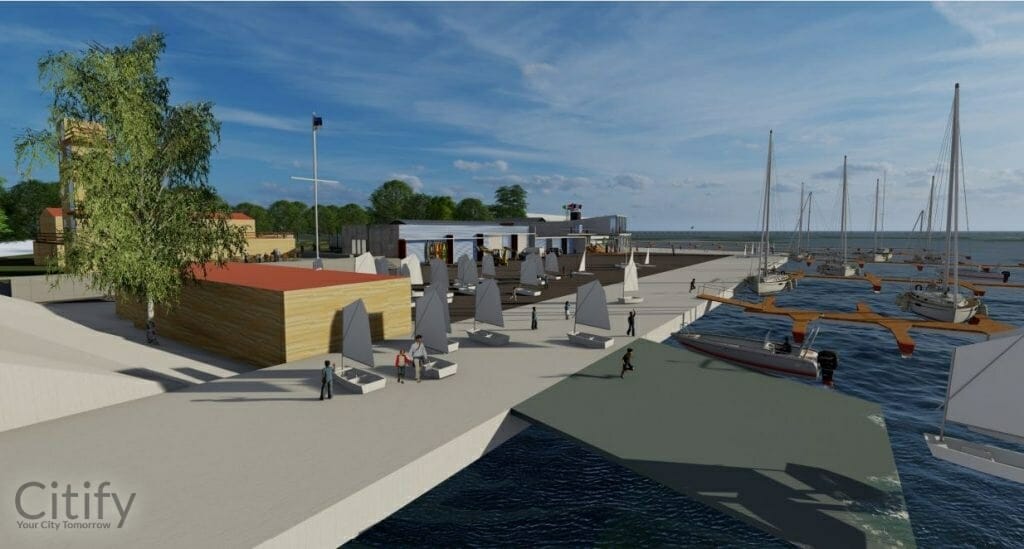 Kalevi jahtklubi uus sadamahoone (Masti 16) - Administrative, Other commercial, Sports arena, Warehouse / Distribution center - visualization