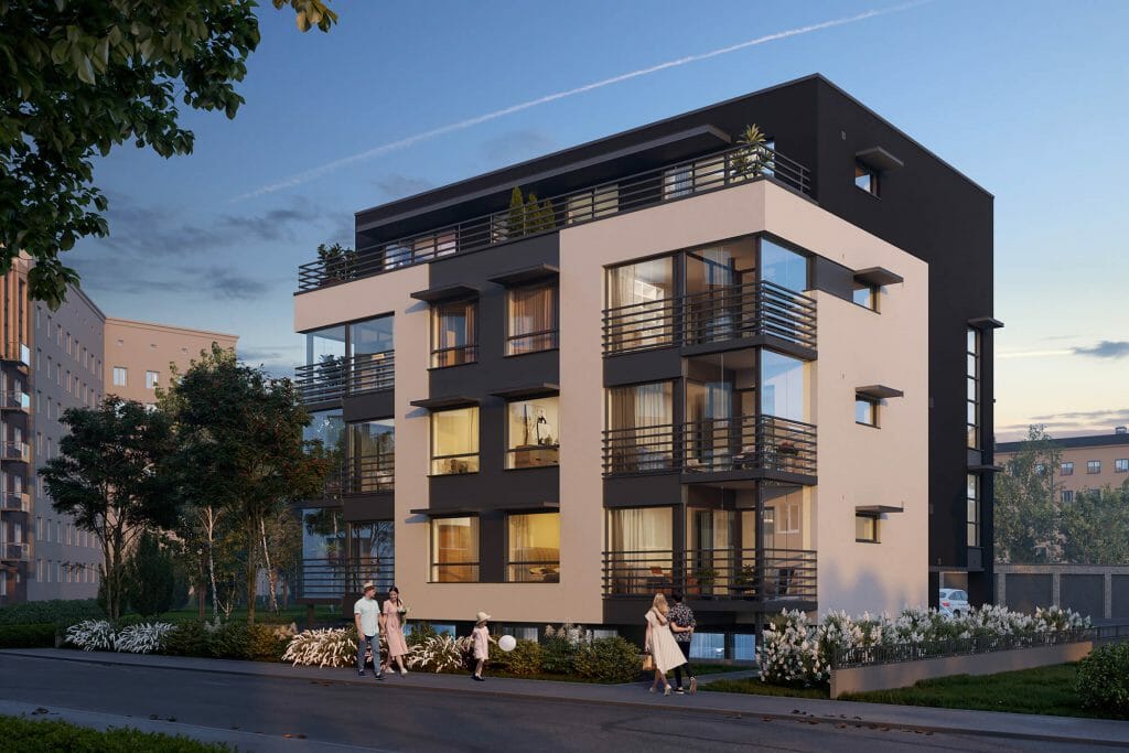 Raua 19a (Raua 19a) - Daugiabutis - vizualizacija