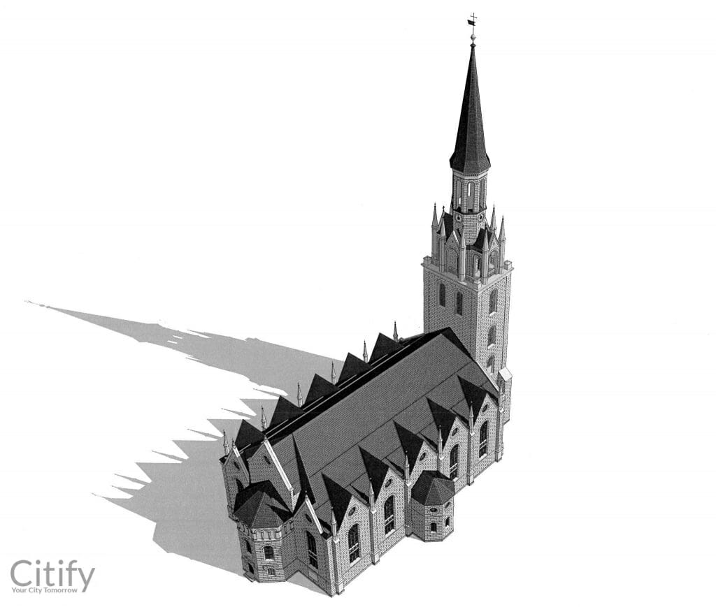 Šv. Jono Bažnyčia (Turgaus g. 24) - House of worship - visualization