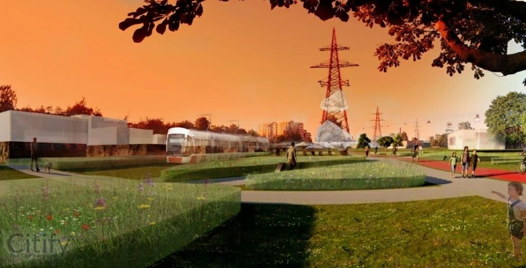 Putukaväil (Kolde pst, Ristiku tn, Paavli tn) - Bike path, Park - visualization