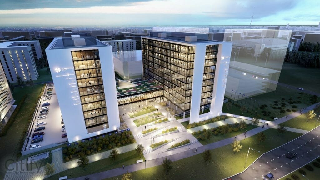 Elemental Business Centre (Skanstes iela 25) - Office center - visualization