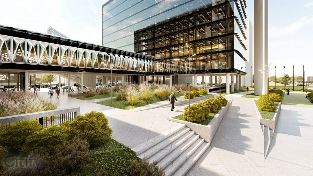 Elemental Business Centre (Skanstes iela 25) - Office center - visualization