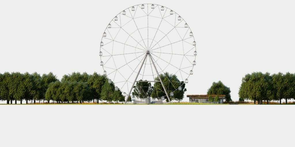 Rīgas panorāmas rats (Raņķa dambis, Slokas iela) - Other open space - visualization