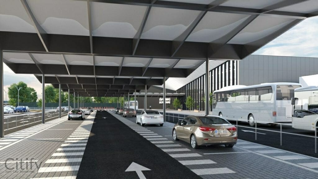 VNO aikštelių ir privažiavimo rekonstrukcija (Rodūnios kel. 2) - Parking facility - visualization