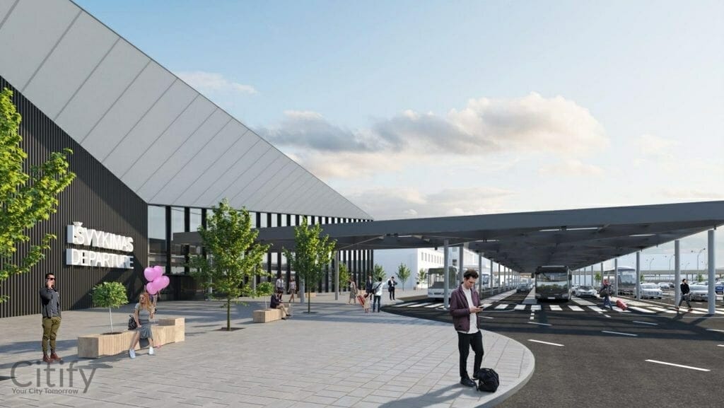 VNO aikštelių ir privažiavimo rekonstrukcija (Rodūnios kel. 2) - Parking facility - visualization