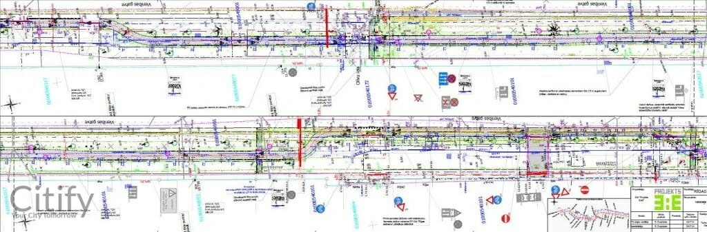 Velosipēdu ceļš Centrs - Ziepniekkalns (Akmeņu iela, Vienības gatve, Telts iela, Valdeķu iela) - Bike path - visualization