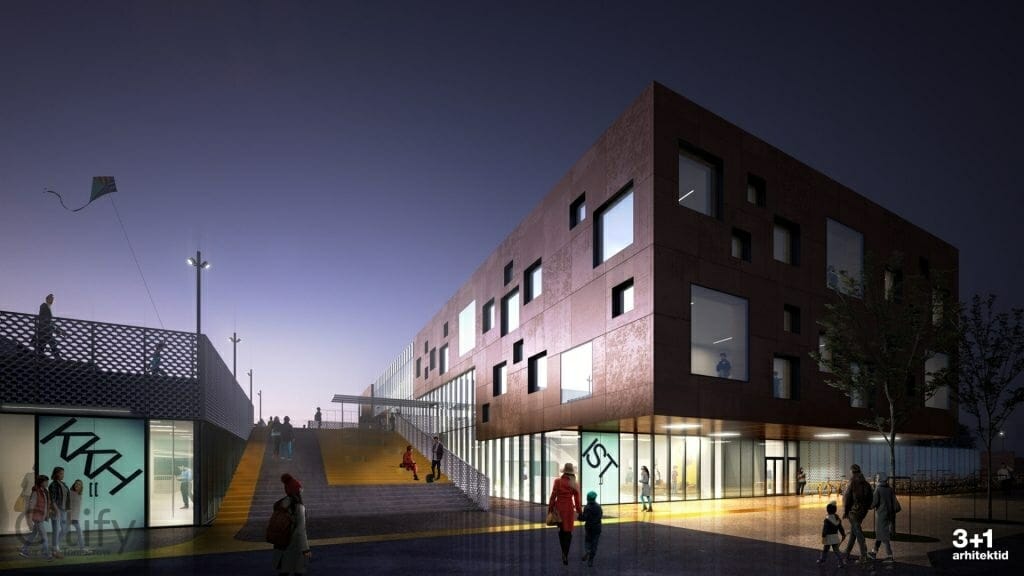 Ülemiste Hariduskompleks ( Valukoja 9) - Primary and secondary education - visualization