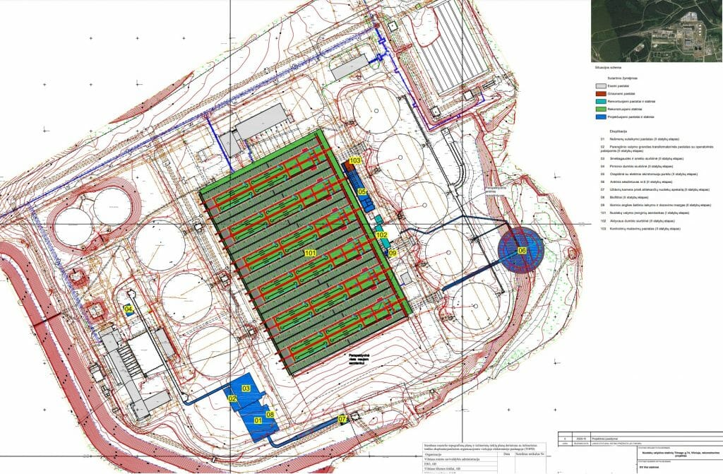 Vilniaus nuotekų valyklos rekonstrukcija (Titnago g. 74) - Distribution network - visualization