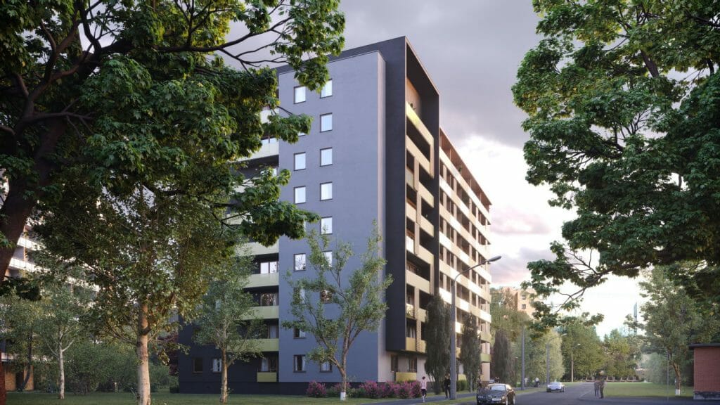 Safrāns (Žagatu iela 7) - Korterelamu - visuaalne