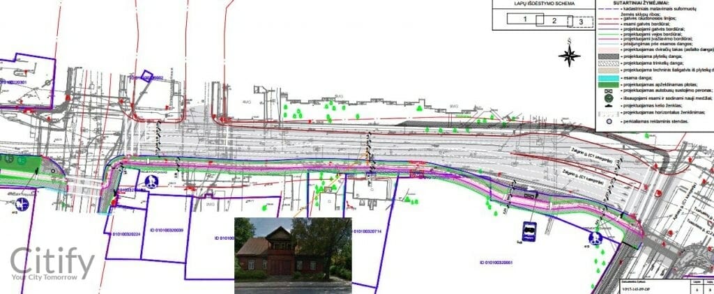 Žalgirio g. dviračių takas (Žalgirio g.) - Bike path - visualization