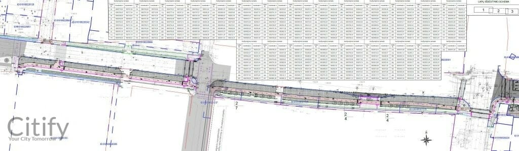Žalgirio g. dviračių takas (Žalgirio g.) - Bike path - visualization