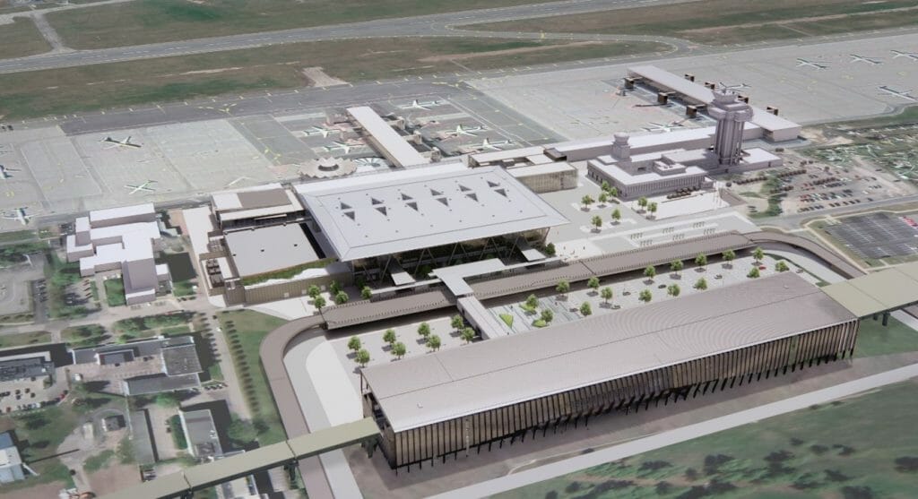 Starptautiskās lidostas "Rīga" pasažieru termināla paplašināšana VI kārta (Ziemeļu iela 18) - Oro uostas - vizualizacija