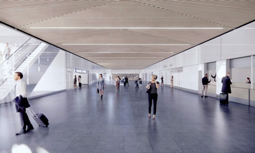 Starptautiskās lidostas "Rīga" pasažieru termināla paplašināšana VI kārta (Ziemeļu iela 18) - Oro uostas - vizualizacija