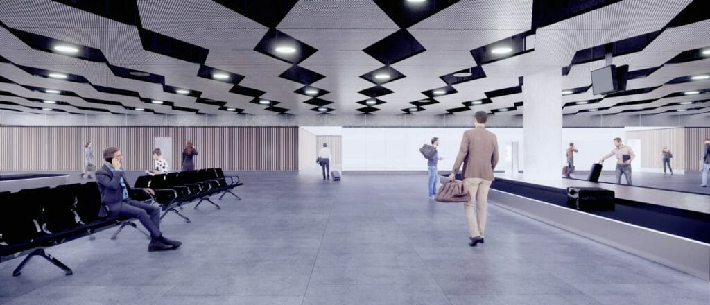 Starptautiskās lidostas "Rīga" pasažieru termināla paplašināšana VI kārta (Ziemeļu iela 18) - Oro uostas - vizualizacija