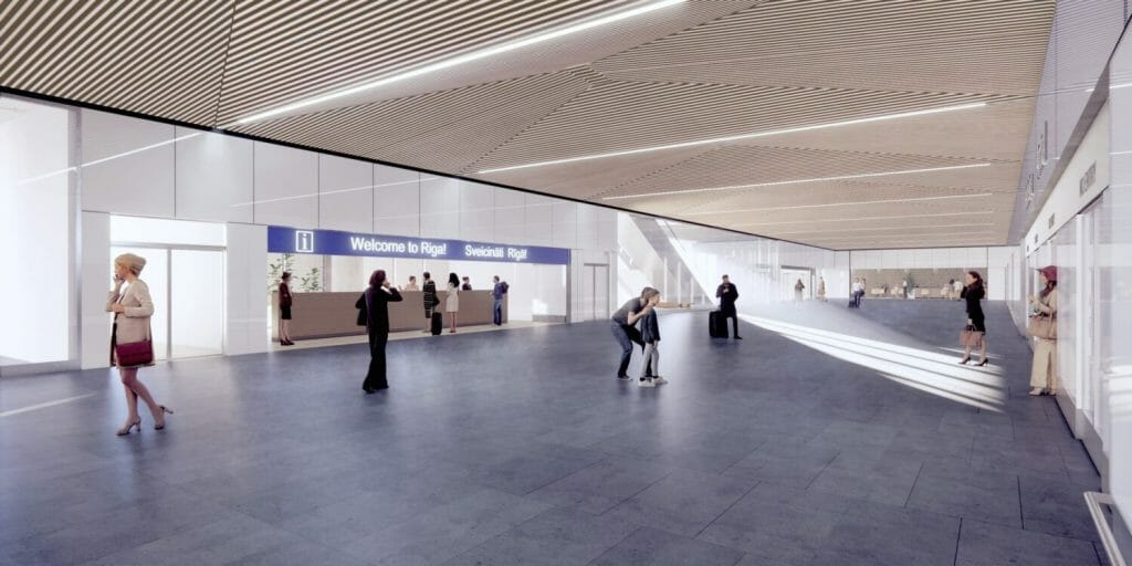 Starptautiskās lidostas "Rīga" pasažieru termināla paplašināšana VI kārta (Ziemeļu iela 18) - Oro uostas - vizualizacija