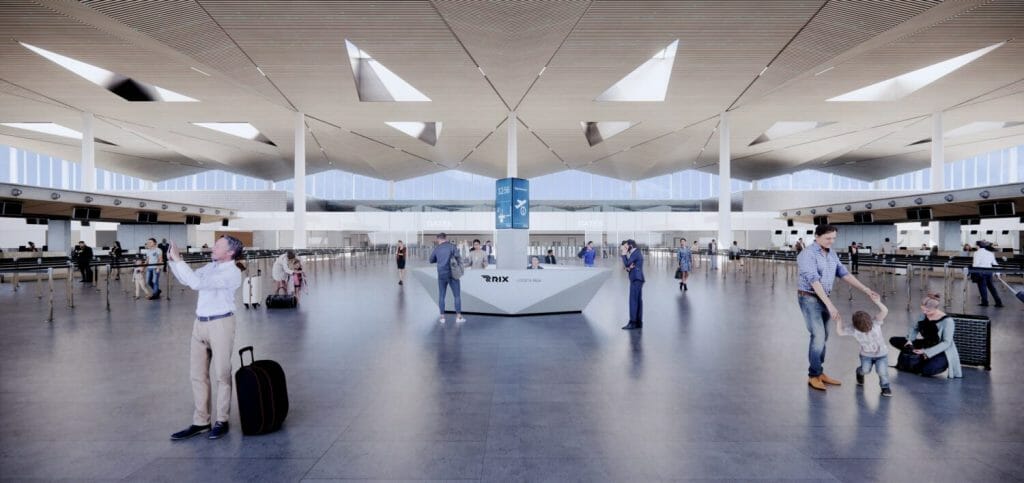 Starptautiskās lidostas "Rīga" pasažieru termināla paplašināšana VI kārta (Ziemeļu iela 18) - Oro uostas - vizualizacija