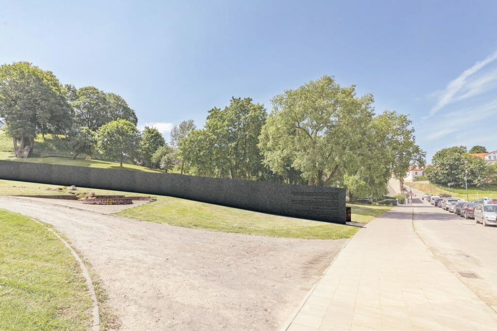 Memorialas Lietuvos gyventojams, gelbėjusiems žydus nacių okupacijos metais (Onos Šimaitės g.) - Skveras - vizualizacija