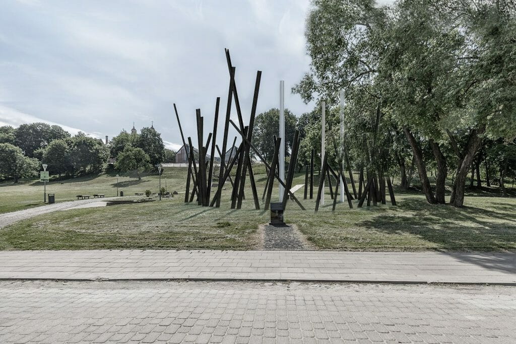 Memorialas Lietuvos gyventojams, gelbėjusiems žydus nacių okupacijos metais (Onos Šimaitės g.) - Skveras - vizualizacija